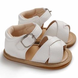 latex slides Australia - CMSOLO Baby Sandals Summer Boys Girls Sandal PU Leather Casual Soft Flat Beach Shoes Outdoor Quality Toddler Baby Shoe K27