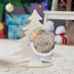 Christmas Decorations Artificial Tree Paradise Memorial Decoration Desktop Ornament With Plastic Ball Fireplace Bedside Decor