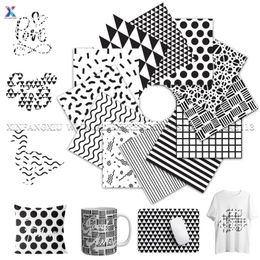 Window Stickers XFX Infusible Transfer Ink Sheet 12x12" Black & White Geometry Sublimation Paper For Cricut Joy Mug Press T-shirts DIY