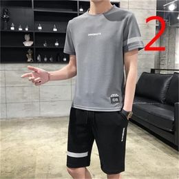 T-shirt men's short-sleeved t-shirt printing summer ice silk thin section tide brand 210420