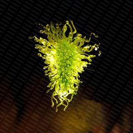Chihuly Style Lamps Green Chandelier for Living Dining Room Hand Blown Glass Led Ceiling Pendant Light Indoor Lighting Art Decoration