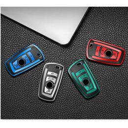 TPU Leather Key Case Auto Parts Keys Fob Cover For BMW F20 F30 G20 F31 F34 F10 G30 F11 X3 F25 X4 I3 M3 M4 1 3 5 Series Car Key Shell