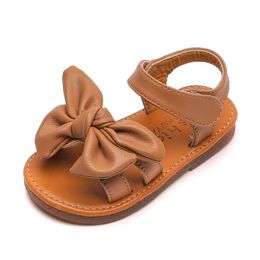 brown girl shoes Australia - Comfortable Soft Bottom Children Sandal Little Girls Shoes for Summer Princess Sandal Casual Kids Flat Beach Shoes Brown Black Q0629
