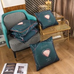living room textiles Car Cushion Quilt Dual-Use Light Luxury Nap Blanket Sofa Cushion Multifunctional Folding Pillow Blanket Two-in-One