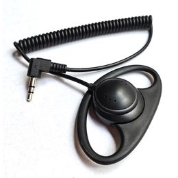 Retractable Spring Ear Hook earphones PTT Walkie Talkie headphone Single Noise Cancelling headset