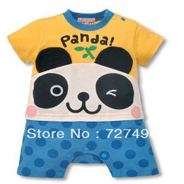 baby romper Panda Short sleeve body suits infant overalls Animal Newborn summer shortalls baby boy clothes roupa bebe costumes 210413