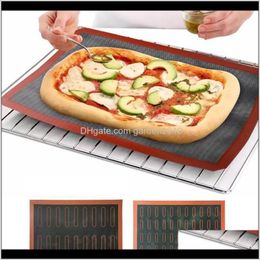 Rolling Pins Boards Nonstick Sile Mat Pastry Puff Perforated Liner Pad Aron Cookie Bread Mould For Baking Tools Oven Sheet Bakeware Mjs Imkms