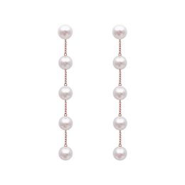 Fashion Long Pearl Tassel Earring Pendant for Women Party Dangle S925 Needle Earrings Jewellery Accessorie