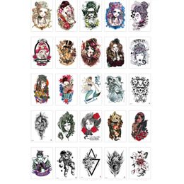 Forearm Half Sleeve Temporary Tattoos For Men Women Adults Mixed Pattern Fake Tattoo Stickers