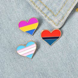 Rainbow LGBT Gays Brooch Flag Badge Gay Lesbian Bisexual Transgender Symbol Lapel Pins Couple Friends Denim Jackets Jewellery