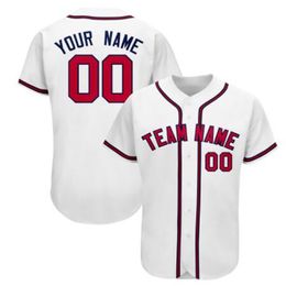 Custom Men Baseball 100% Ed Any Number and Team Names, If Make Jersey Pls Add Remarks in Order S-3XL 027