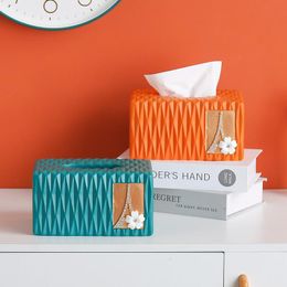 paper napkins holders Australia - Tissue Boxes & Napkins Luxury Box Fashion Decor Pumping Paper Napkin Holder Desktop Drawer Design Coffee Table Storage Home Decoration