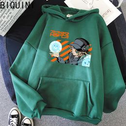 Akudama Drive Hacker Print Anime Hoodie Clothes For Teens Womens Winter Tops Oversized Sweatshirt Women Harajuku Streetwear Wram Y0820