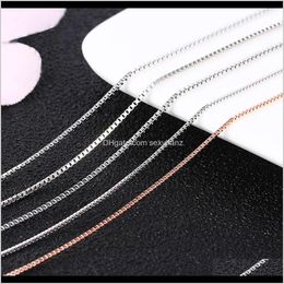 Necklaces & Pendants Jewelry Drop Delivery 2021 S925 Sterling Sier Necklace Womens Extended Bone Pendant With Box Chain Wfteq