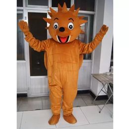 Cartoon Apparel Hedgehog Mascot Costume Halloween Christmas Fancy Party Dress Festival Clothings Carnivaln Unisex Adults Outfit