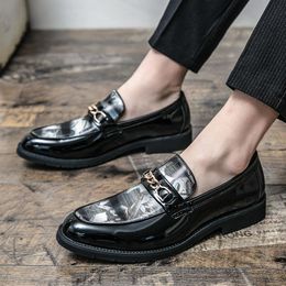 Men's Leather Classic Fashion Luxury men shoes outdoor Wear-resistant Non slip Mans footwear Anti-slip Black shoes