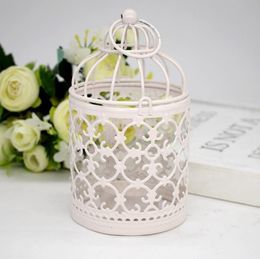 wrought iron birdcage Australia - Holders Décor & Garden Drop Delivery 2021 Metal Birdcage Hollow Vintage Candle Holder Wrought Iron Home Decoration Wedding Romantic Birthday