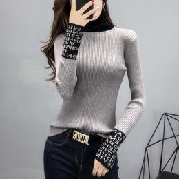 2024 Women designers clothes Tight Basic Sweater Women Thin Long Sleeved Women Sweaters woman And Pullovers Turtleneck Slim Sweaters