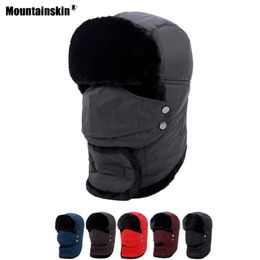 Outdoor Hats Mountainskin Men Women Lei Feng Sport Warm Cap Windproof Hiking Cycling Skiing Fishing Male Female Cotton Hat VK144