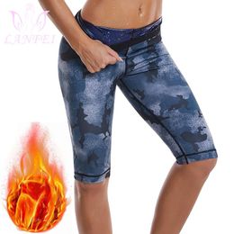 Women's Shapers LANFEI Sauna Leg Shaper Waist Trainer Leggings Women Slimming Fat Burning Gym Sports Tight Fitness Sweat Pants Plus Size