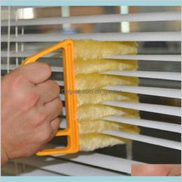 Brushes Household Tools Housekeeping Organization Home Garden Useful Microfiber Window Air Conditioner Duster Mini Shutter Cleaner Was