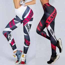 Women clothing seamless printed leggings mujer gym Fitness running yoga trousers sweatpants licras deportiva de mujer H1221