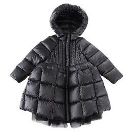 Girls Children Clothing Kids Winter Jacket Coat Cotton Padded Parka Dress Christmas Costumes For Snowsuit Snow Wear Outerwear 211027