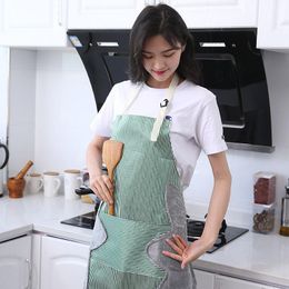 Aprons Multifunctional Kitchen Waterproof Oil-proof Hand Rubbing Apron Household Adjustable Thickened Overalls