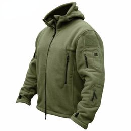 Giacche da uomo Uomo US Military Winter Thermal Fleece Tactical Jacket Outdoor Sport Cappotto con cappuccio Militar Softshell Escursionismo Outdoor Army