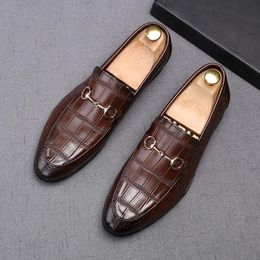 British Fashion Pointed Toe Lazy Flats Oxford Shoes For Men Male Wedding Dress Prom Homecoming Loafers Zapatos Hombre Vestir