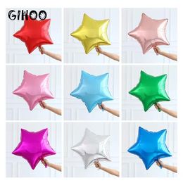 Party Decoration 2pcs 24inch Star Foil Balloons Gold And Silver Rose Pink Blue Green Helium Balloon Baby Shower Birthday Wedding Decor