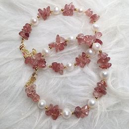 Irregular Natural Energy Stone Pearl Handmade Charm Bracelets For Women Girl Party Club Decor Wedding Birthday Jewellery