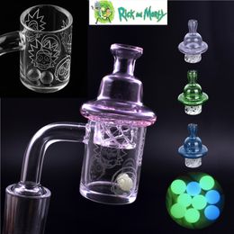 Cheapest Quartz Banger Nail with Spinning Carb Cap and Terp Pearl Female Male 10 14 18mm 4mm thickFor Oil Rigs Glass Bong
