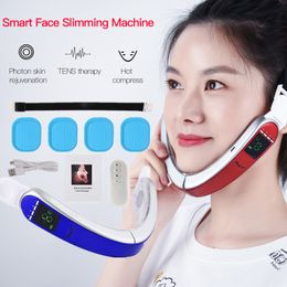Frequency Magnetic Therapy Double Chin Face Bandage Slim Lift Up Photon Face Lifting Acne Removal Wrinkles Remover Face Machine
