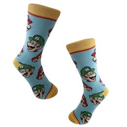 Men's Socks Women Men Cute Anime Game Cartoon Knee-high Novelty Cotton Summer Casual Sports Tube Harajuku Calcetines