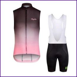 rapha jersey set UK - RAPHA team Cycling sleeveless jersey (bib) Maillot shorts sets pro Clothing Mountain Breathable Racing Sports Bicycle Soft Skin-friendly can be mix 42608