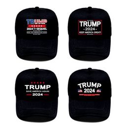 2024 Trump Baseball Hat Presidential Election Party Hats Caps Save America Again Mesh Cotton Cap 496h