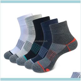 As & Outdoors Sports Socks 5 Pack Mens Sport Ankle Cotton Cushioned Quarter Sock Athletic Basketball Thick Compression Outdoor Running Drop