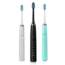 PA-189 Rechargeable Ultrasonic Vibration 5 Clean Modes Toothbrush Electric Toothbrush Dental - Pink
