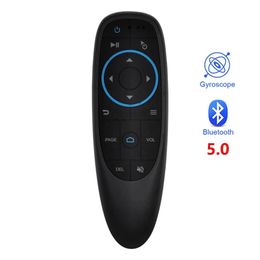 G10BTS 5.0 Air Mouse Wireless Gyro 6-Axis Gyroscope 17 Key Smart Remote Controller ل Android TV Box الكمبيوتر الكمبيوتر