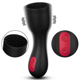NXY Sex Masturbators Ghost Exerciser Vibrator Toys For Men Penis Male Masturbator 9 Modes Delay Ejaculation Trainer Glans Shop 1130
