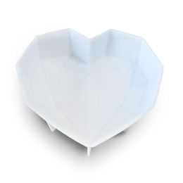 Baking Moulds Breakable Heart Silicone Moulds for Chocolate Diamond Cake Mould Chocolate Mousse Baking