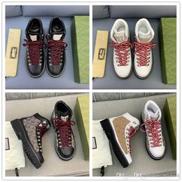 A3 Winter Men high top boots Red bottom shoes Motorcycle boot Black genuine leather lace-up casual dress platform reds sole luxury designers 38-45