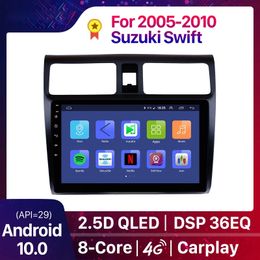 2+32G DSP Car dvd Video Stereo GPS Navigation Multimedia Player For 2005-2010 Suzuki Swift 10.1" Android 10.0 Head Unit