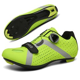 Cycling Footwear Mountain Bike Shoes Black Sports Breathable Mens Road With Buckle