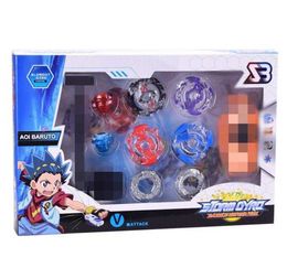 Bayblade Toys 4pcs Fusion Metal Spinning Top Burst Set Original Box Spinning Top For Sale Kids Attack Toys for Boys Xmas Gifts X0528