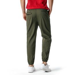 Green Mens Pants Linen Cotton Casual Elasticity Men Trousers Plus Size Motorcycle Long Pants Jogger Ourdoor Workout Streetwear 210524