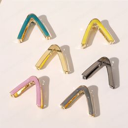 Women Metal Hair Claws Clamps Clip Triangle Hair Styling Tools Bobby Pins Geometric V-Shaped Barrette Wedding Hair Jewellery Accessories