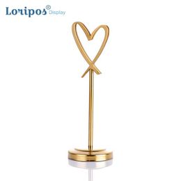 Creative Stainless Steel Metal Clip Table Number Tag Holder Hotel Conference Name Card Display Banquet Seat Wedding Card Clip