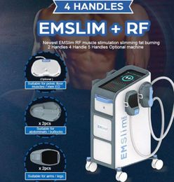 Imported EMS Therapy slimming Vertical 5 Handles Emslim Neo High Intensity Focused Electromagnetic build muscle Body Sculpting Machine With RF